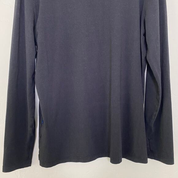 Solbari Black UPF 50+ Long Sleeve T-Shirt with Thumb Holes Size Large - Picture 7 of 9